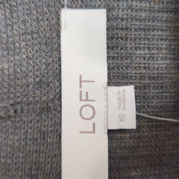 NWT! Loft Dark Green Open Front Cardigan Size Xs Women - Picture 6 of 11